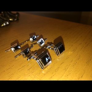 Walter E. Hayward Sterling & Onyx Cufflinks